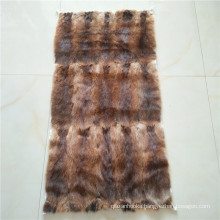 China fur Factory price wholesale high quality 60x120cm fur pelt skin natural brown Muskrat fur plate